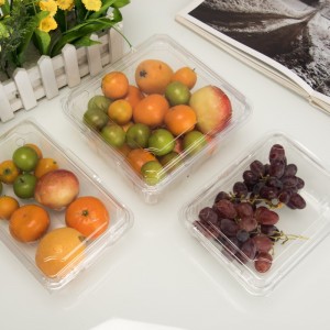 высокий прозрачность окружающей среды одноразовый пластиковый фруктовый контейнер